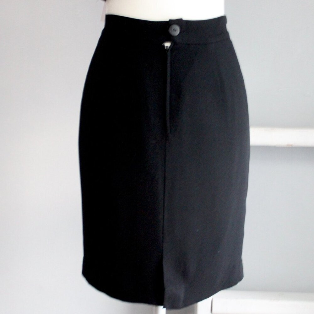Gianni Versace Genny Vintage Black Pencil Skirt Size 6 US / 40 Italy - Picture 8 of 8